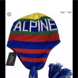 POLO RALPH LAUREN Men's Ear Beanie Hat ALPINE